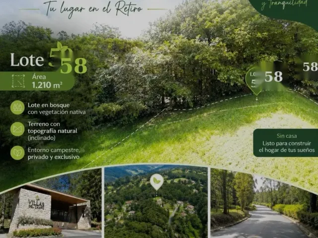 Lote Residencial en El Retiro en Corredor Don Diego