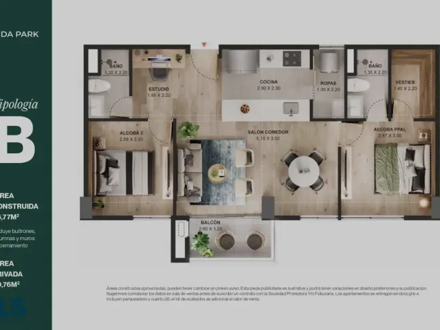 Apartamento en Rionegro en Sector Los Colegios