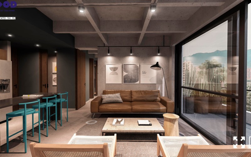 Discover MOOD in Las Palmas: Two-Bedroom Apartment with Panoramic Views in Medellín