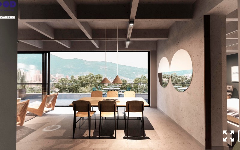 Discover MOOD in Las Palmas: Two-Bedroom Apartment with Panoramic Views in Medellín