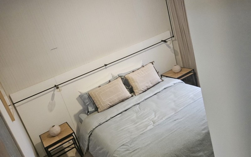 The living in a modern apartment with a great location