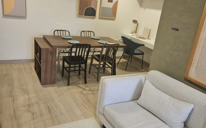 The living in a modern apartment with a great location