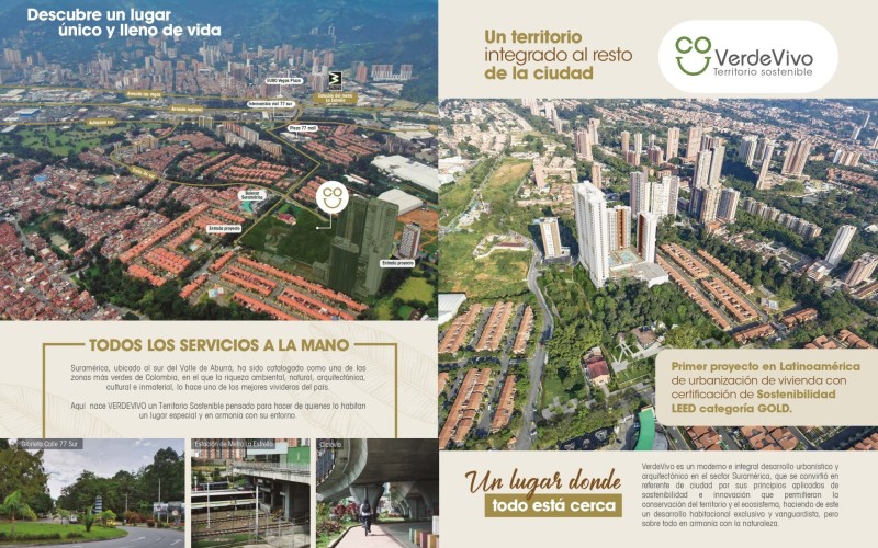 Exclusivo apartamento en Suramérica con vista natural, acabados premium y club residencial.