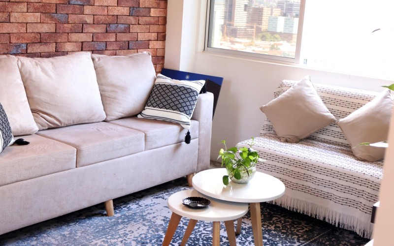 Apartamento en Las Palmas, amoblado, con vista a la ciudad y una iluminación natural