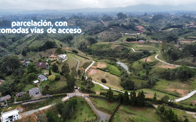Lote exclusivo en Marinilla para construir 3 casas con vista panorámica