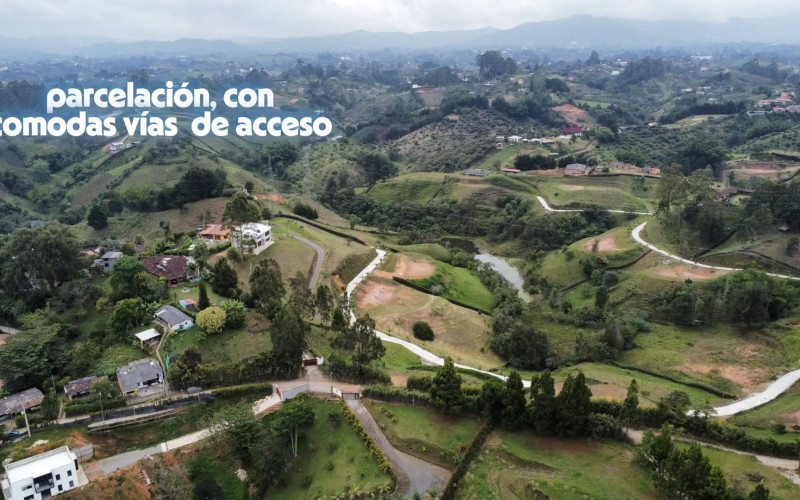 Lote exclusivo en Marinilla para construir 3 casas con vista panorámica