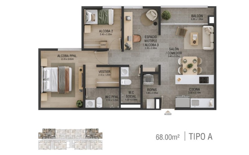 Apartamento en Sabaneta, Oportunidad Cesión de derechos