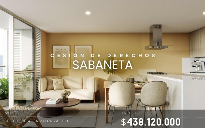 Apartamento en Sabaneta, Oportunidad Cesión de derechos