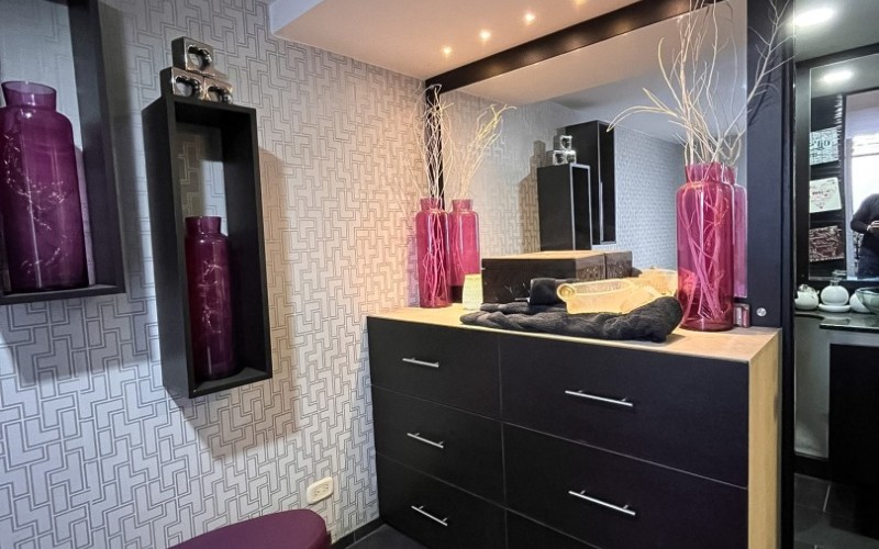 Apartamento amoblado en Boston con sauna y turco – 2 hab. / 7º piso