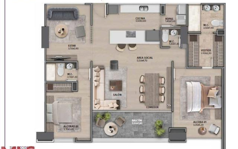 Apartamento en Medellín en Las Palmas