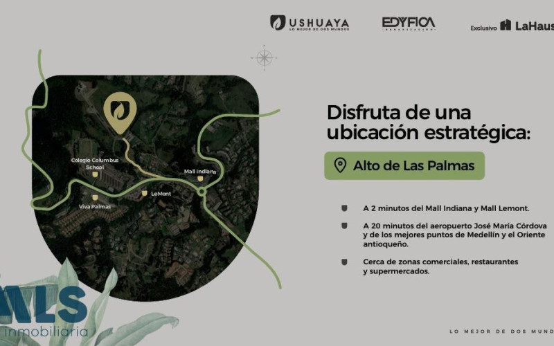 Apartamento en Envigado en Alto de las Palmas