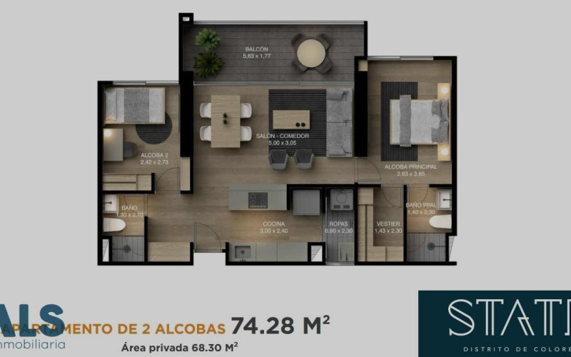 Apartamento en Medellín en Los Colores