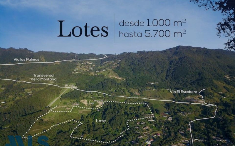 Lote Residencial en Envigado en Loma del Escobero