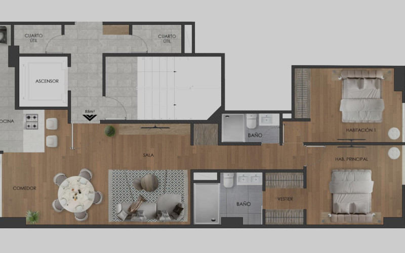 Apartamento en Medellín en Conquistadores