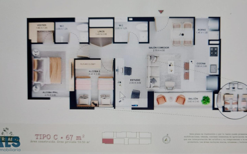 Apartamento en Itagüí en Fátima