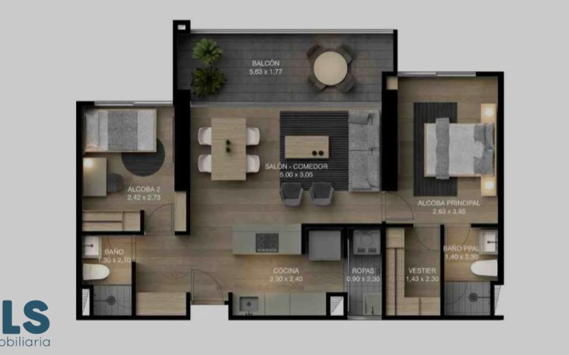 Apartamento en Medellín en Los Colores