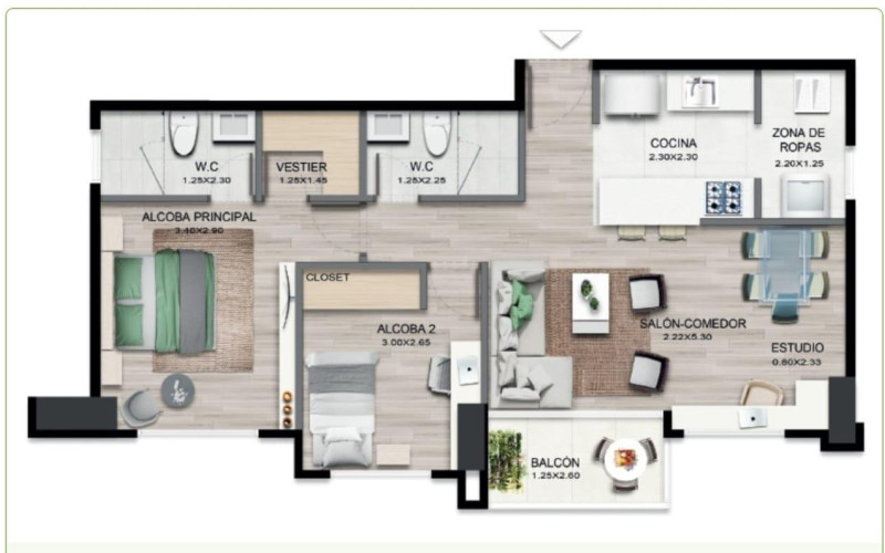 Smart investment in Sabaneta, brand-new apartment.