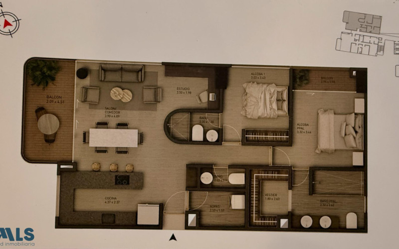 Apartamento en Medellín en Lalinde