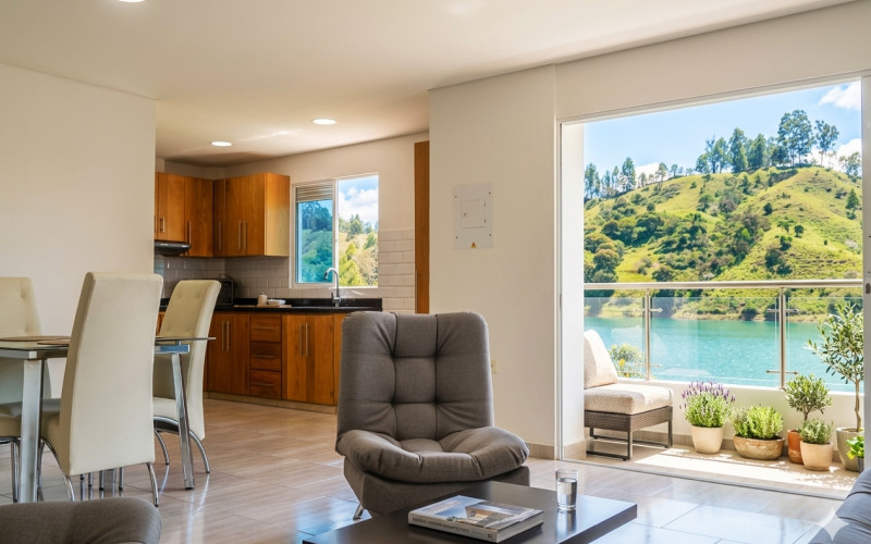 Apartament in Guatapé with the Rock view