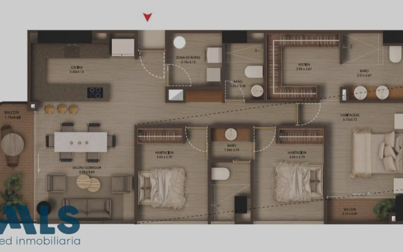 Apartamento en Medellín en Lalinde