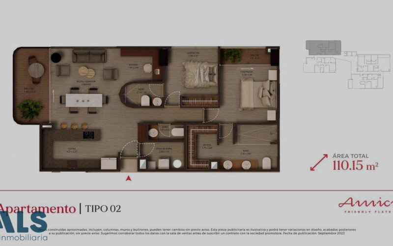 Apartamento en Medellín en Lalinde