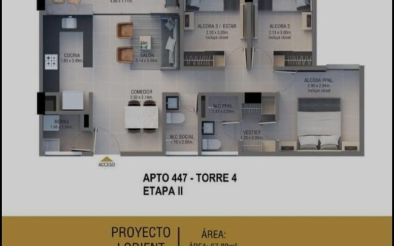 Apartamento en La Ceja en Urbano (La Ceja)