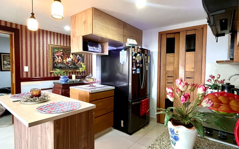Modern Apartment for Sale in Sabaneta, Aves María | Medellin City View & Island Kitchen