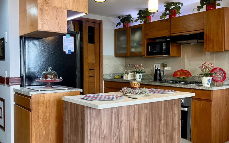 Modern Apartment for Sale in Sabaneta, Aves María | Medellin City View & Island Kitchen
