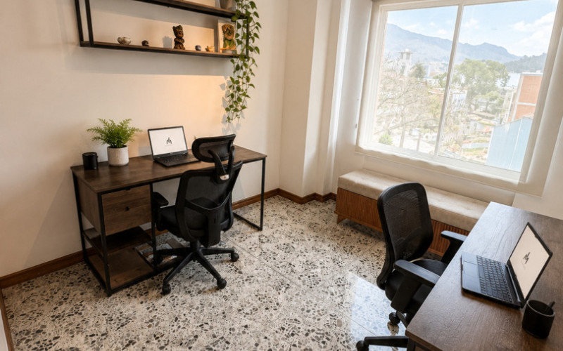 Duplex Sophistication in San Joaquín: Spacacious Living, Marble Floors & Private Terrace.