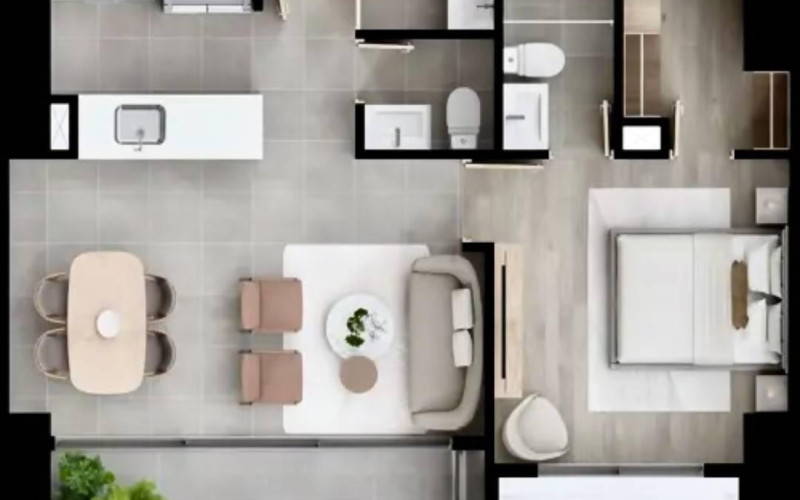 Apartamento en Venta en Ciudad del Río Medellín | Samán 56m² Esquinero