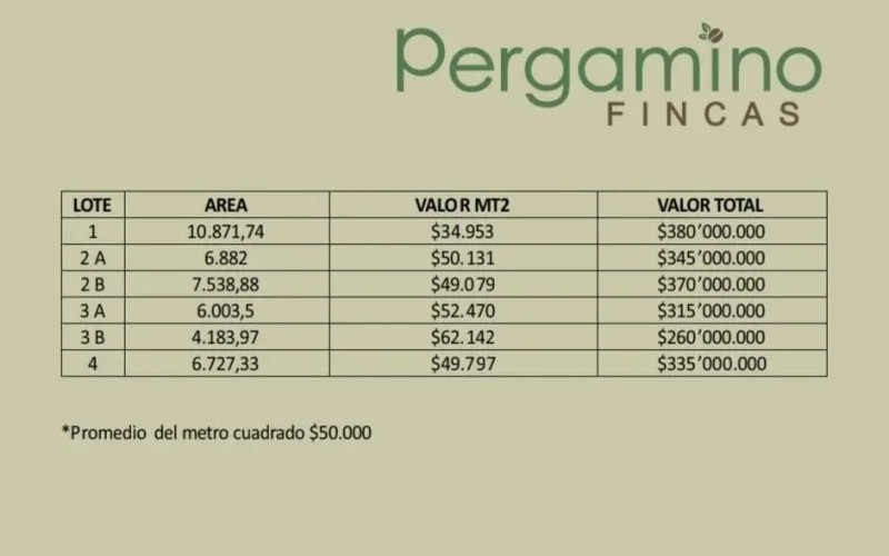 Lote Residencial en Tarso en Cauca Viejo