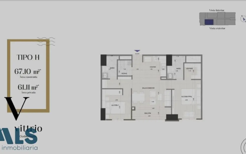 Apartamento en Envigado en Ciudad Peldar