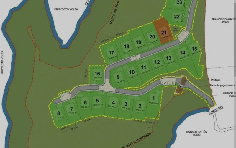 Lote Residencial en El Retiro en Alto de las Palmas (El Retiro)