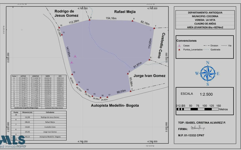 Lote Residencial en Cocorná en V. La Granja