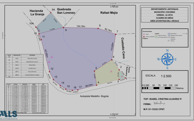 Lote Residencial en Cocorná en V. La Granja
