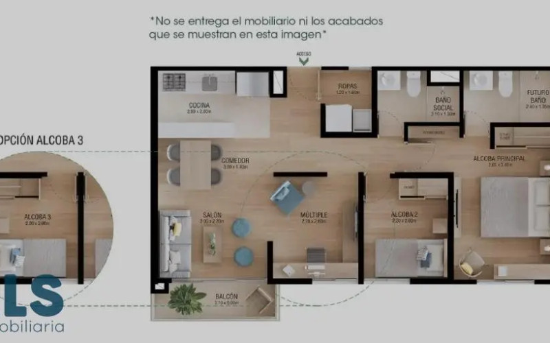 Apartamento en Sabaneta en Loma de San Jose