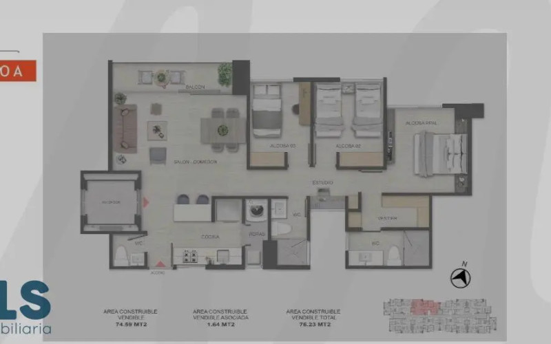 Apartamento en Medellín en Laureles