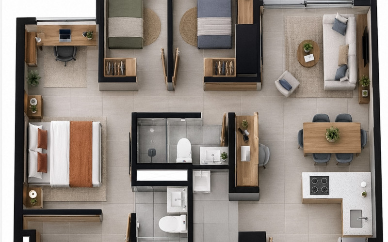 Rights Assignment Apartment for Sale in Medellin | District Florida II High-Floor Investment Opportunity