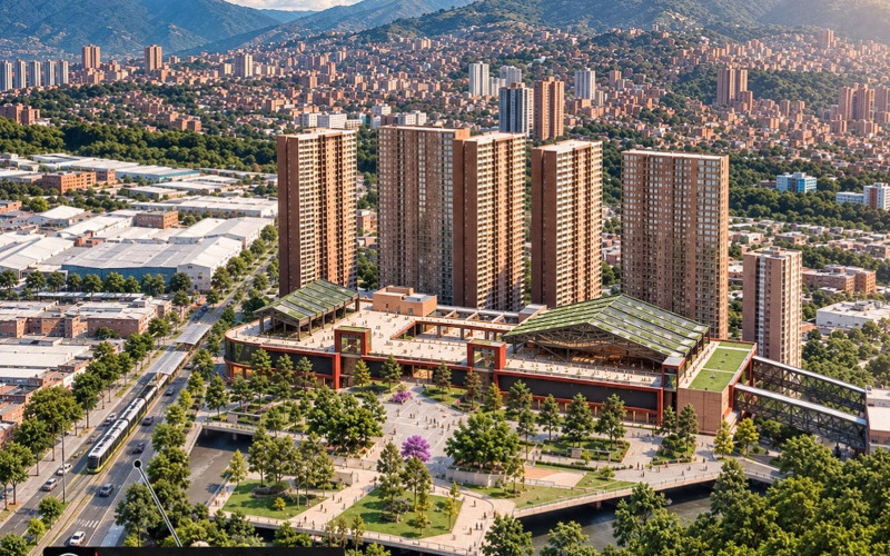 Rights Assignment Apartment for Sale in Medellin | District Florida II High-Floor Investment Opportunity