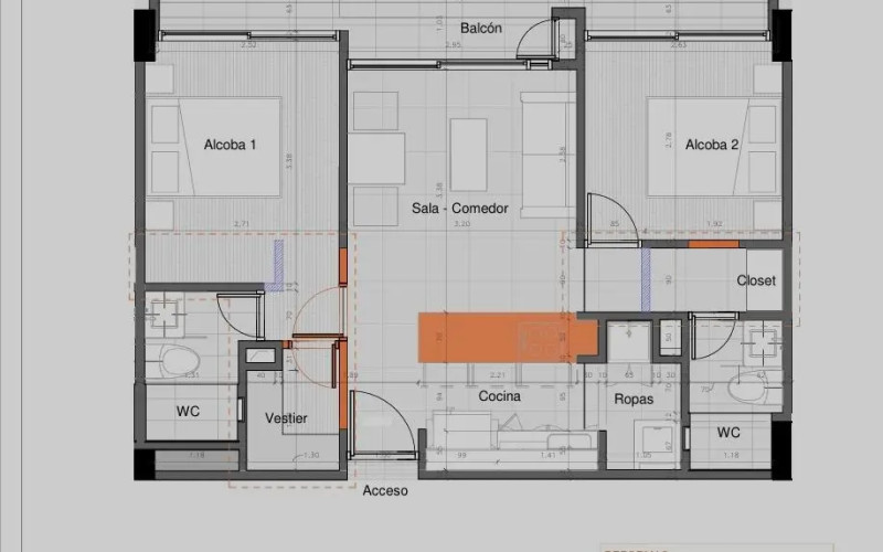 Apartamento en El Retiro en Urbano