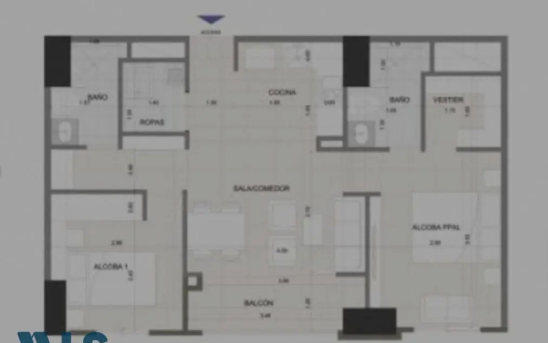 Apartamento en Envigado en Ciudad Peldar