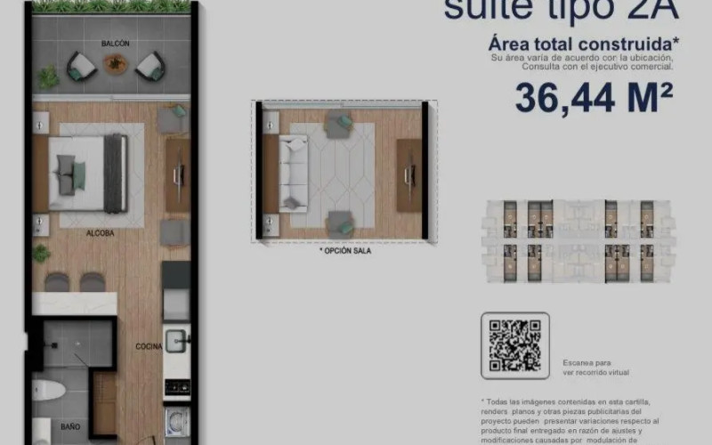 Apartamento en El Carmen en V. Quirama