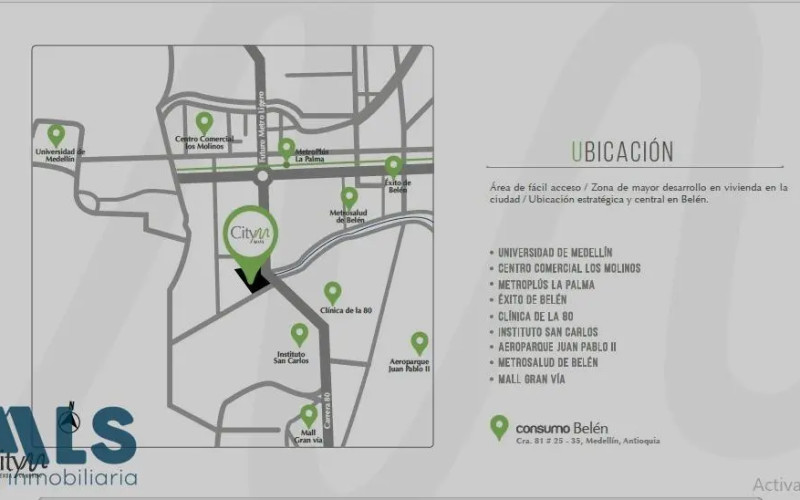 Apartamento en Medellín en Belen parque
