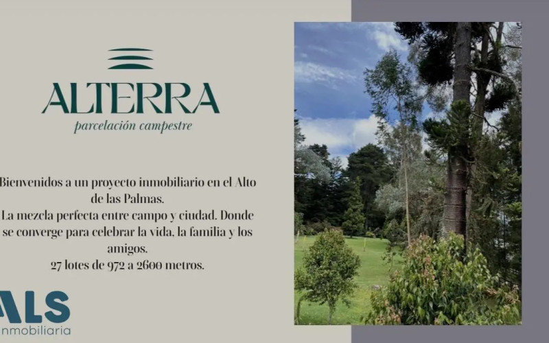 Lote Residencial en Envigado en Alto de las Palmas