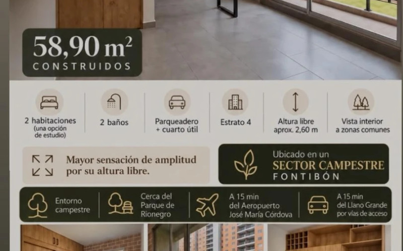 Apartamento en Rionegro en V. Fontibon 