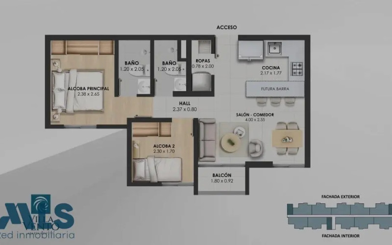Apartamento en Medellín en Guayabal
